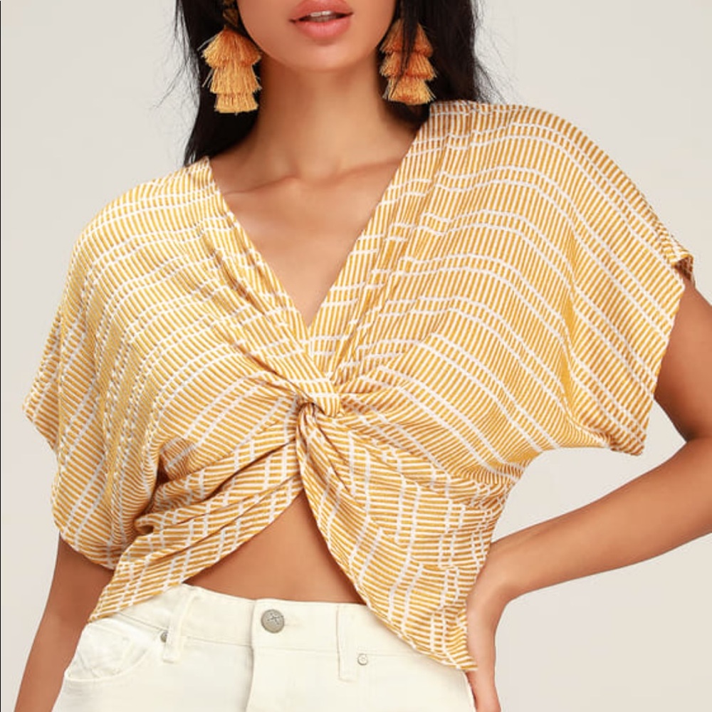 Sage the Label Artisan Twist-Front Top